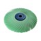 Dedeco Sunburst Radial Bristle Discs 4 in X 1/2 in Curved Tc Lt Green 1 Micron A/O 1/Unit 2278 - alternate 1